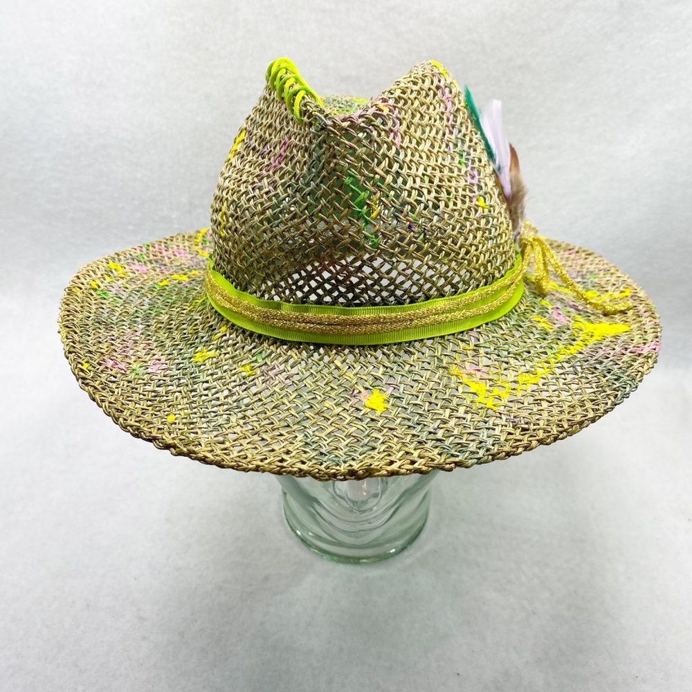 Paint Splatter Straw Rancher OS - Picture 9 of 11